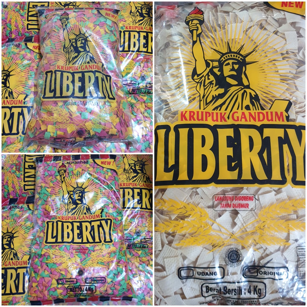 [Bal] Kerupuk Krupuk Mentah Gandum Liberty Kurakhaa 4 Kg