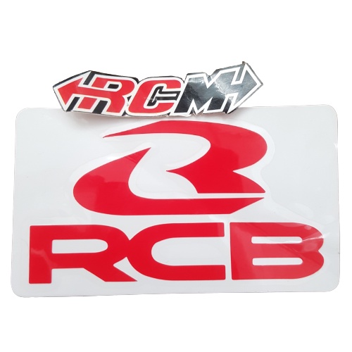 STIKER STICKER LOGO EMBLEM RCB RACINGBOY RACING BOY ORI ORIGINAL RCBB RACING ASLI