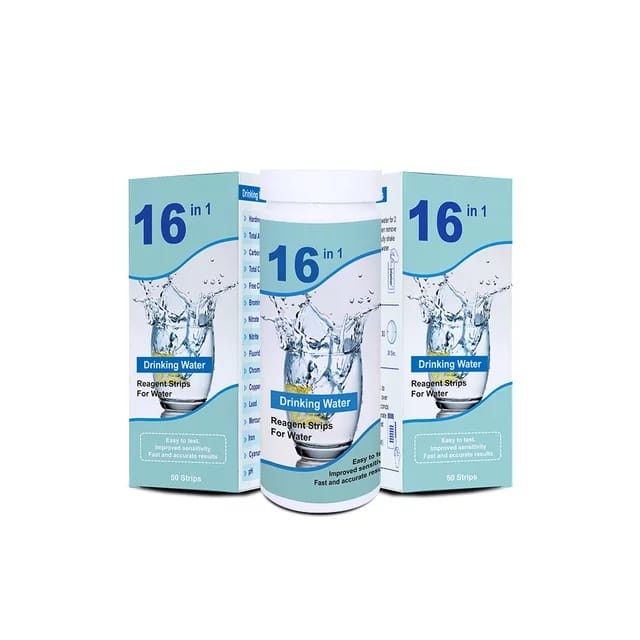 50pcs Strip Alat Uji Cek Tes Kualitas Air Minum 16 In 1 Tes Water Test