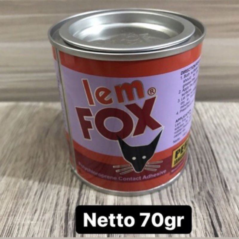 

Lem FOX Kuning Kaleng 70 gram / Lem FOX Aibon ASLI ORIGINAL