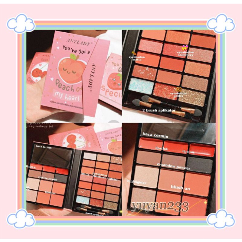 PROMO!!!EYESHADOW PALETTE FRUIT/PENGANTEN ANY LADY 8603F/8603D/8603G