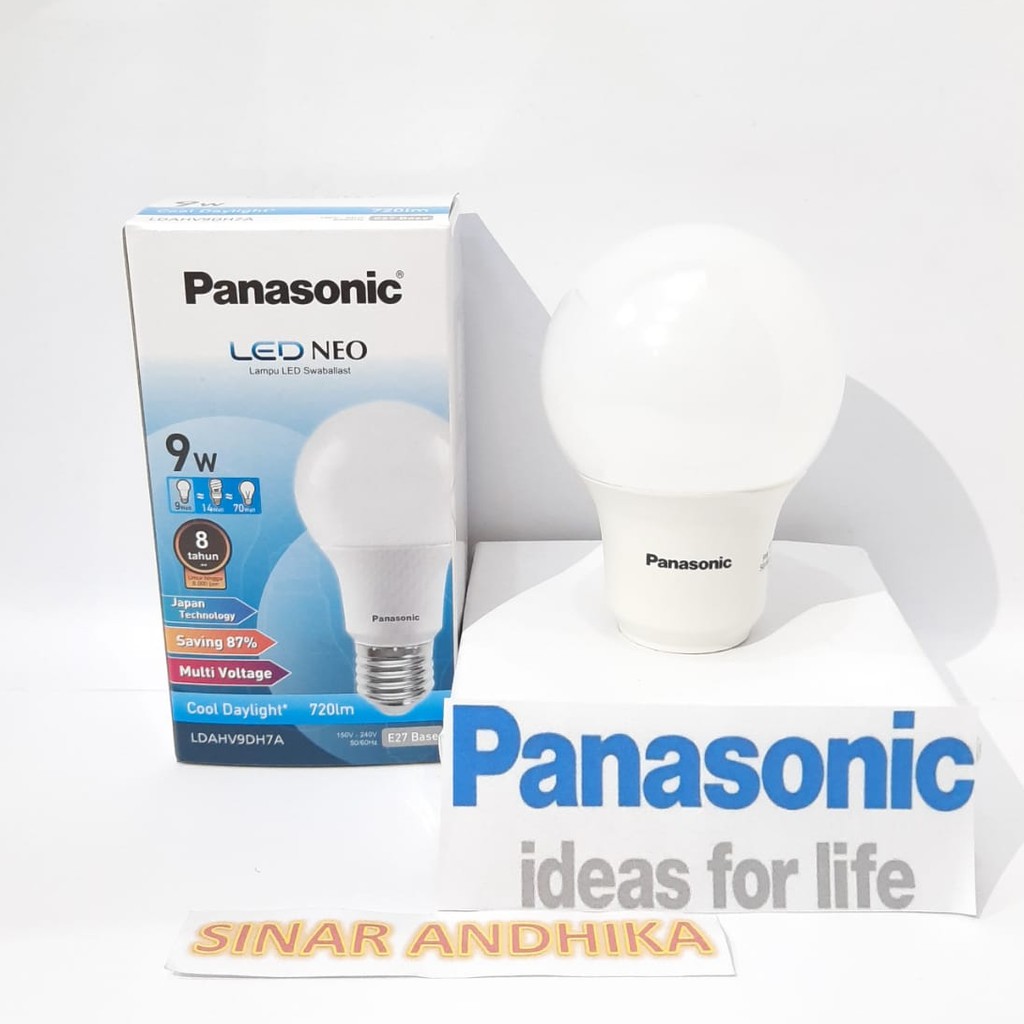 LAMPU LED BULB PANASONIC 9 WATT