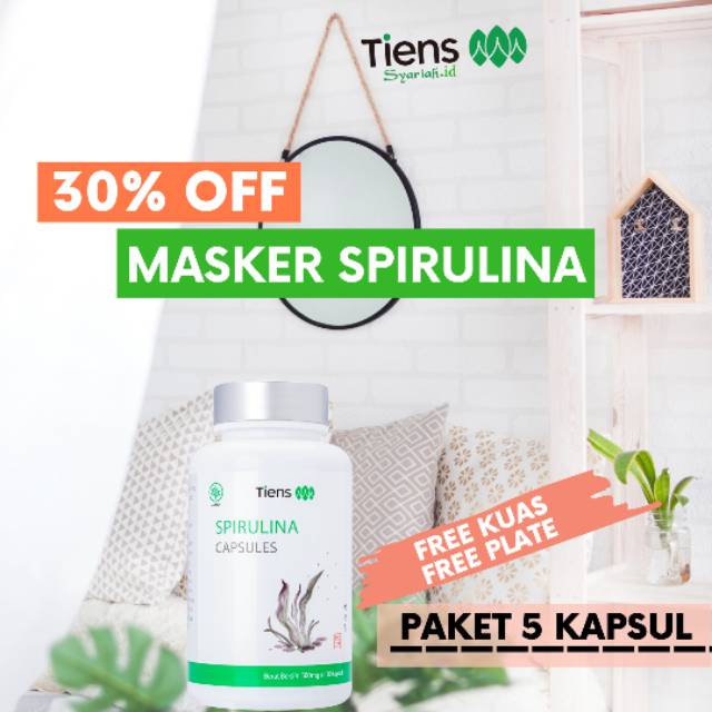 Masker Spirulina Tiens | Masker Spirulina Ori | Masker Wajah | Masker Spirulina Tiens Original