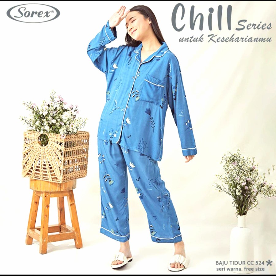 Setelan Home Dress Piyama Sorex Busui Friendly Baju Tidur Pajamas