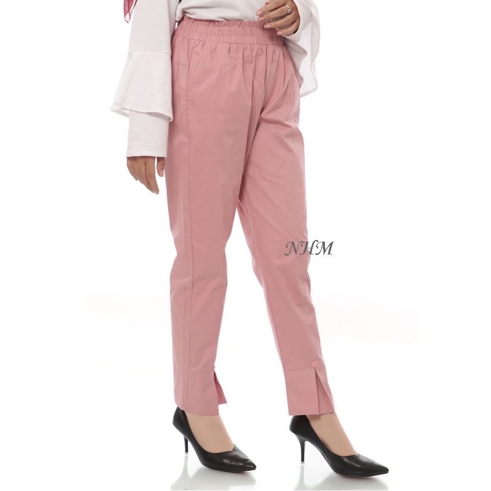 NHM Baggy Pants BestSeller Split Pants Dotty, Celana Wanita Korean style