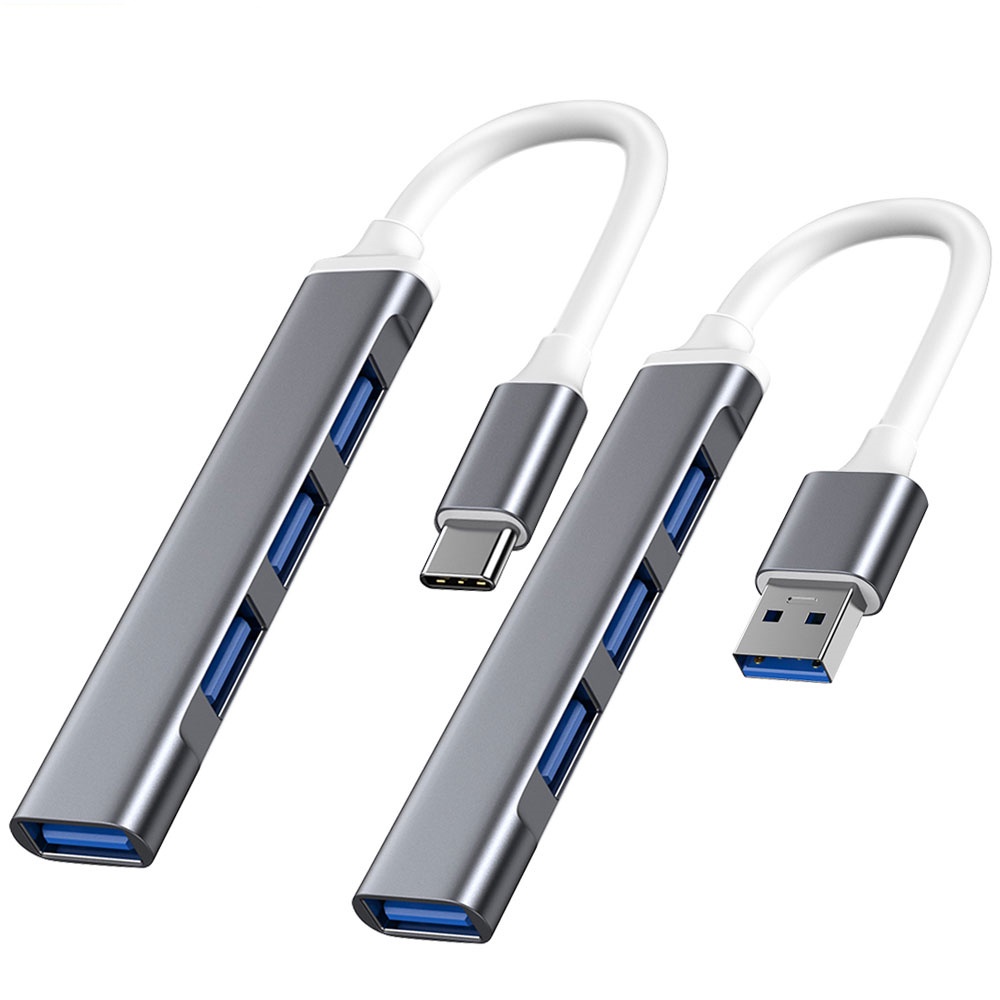 Hub 4 Port USB 3.0 Tipe C 5Gbps Kecepatan Tinggi Untuk Komputer PC