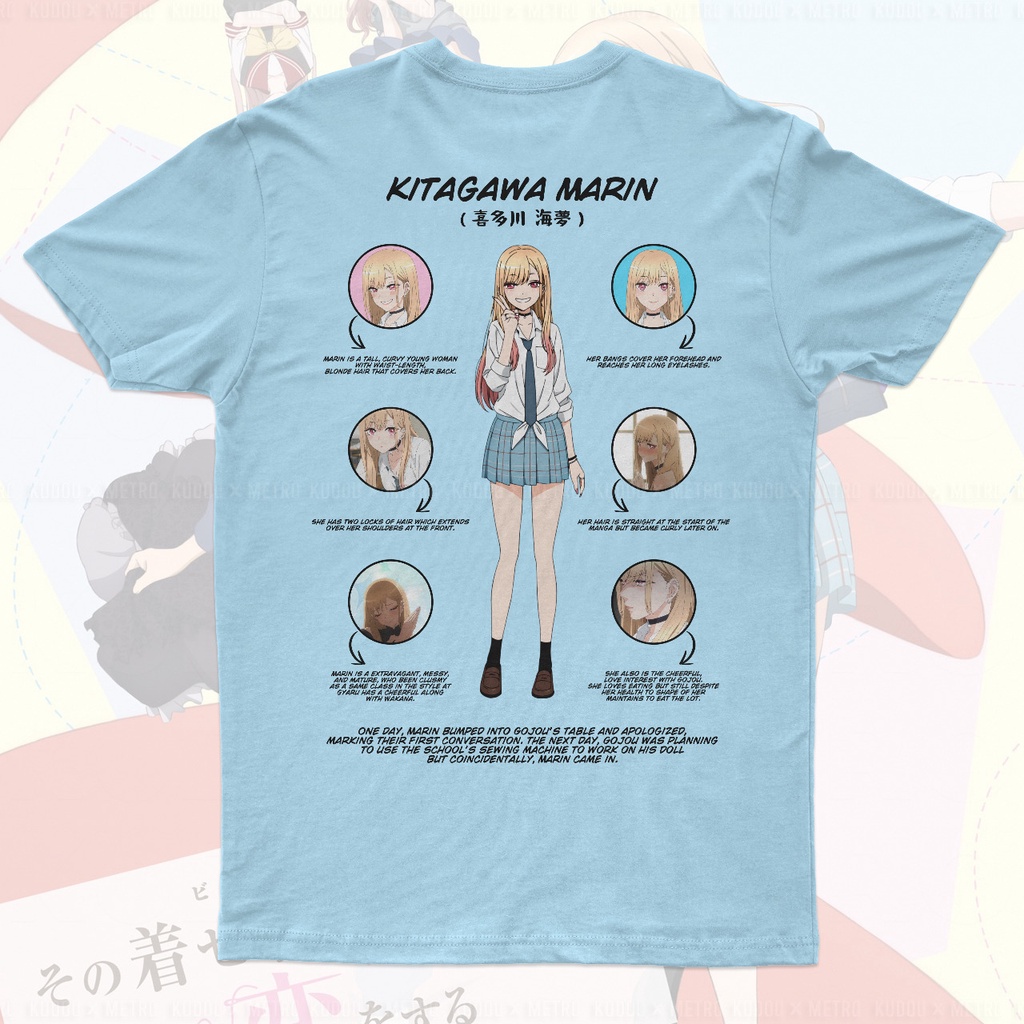 Kaos Kitagawa Marin Anime Manga Sono Bisque Doll wa Koi o Suru Character Unisex