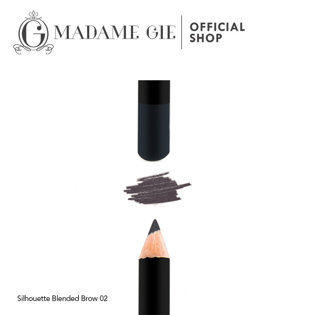 Madame Gie Silhouette Blended Brow - MakeUp Pensil Alis-02 Dark Granite.Grey
