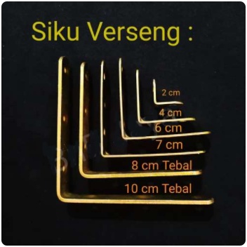 Plat Siku L Besi 2x2 cm / Siku Rak Verseng 2x2