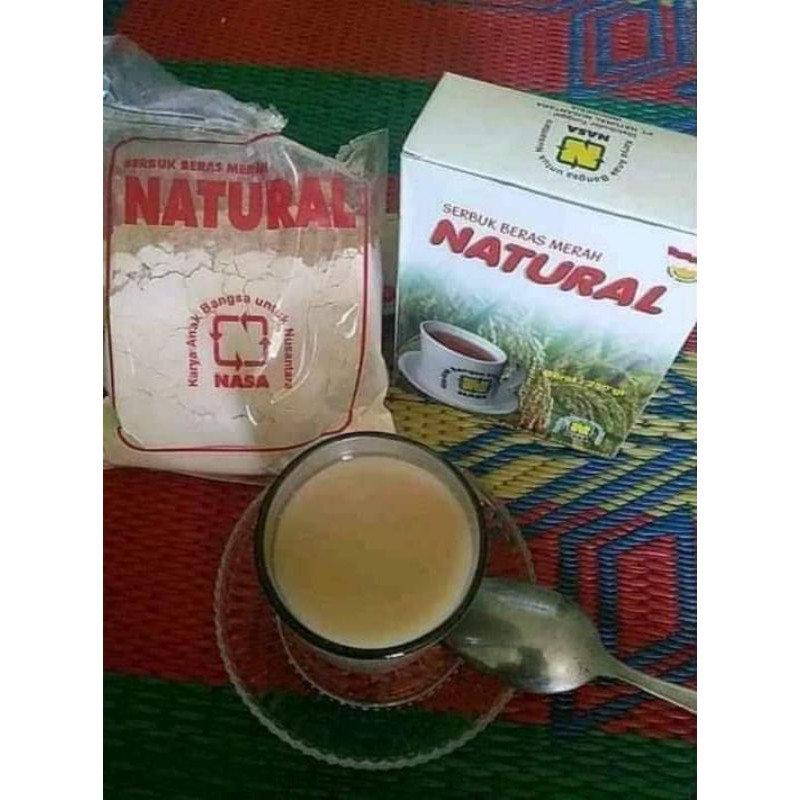 

serbuk beras merah natural