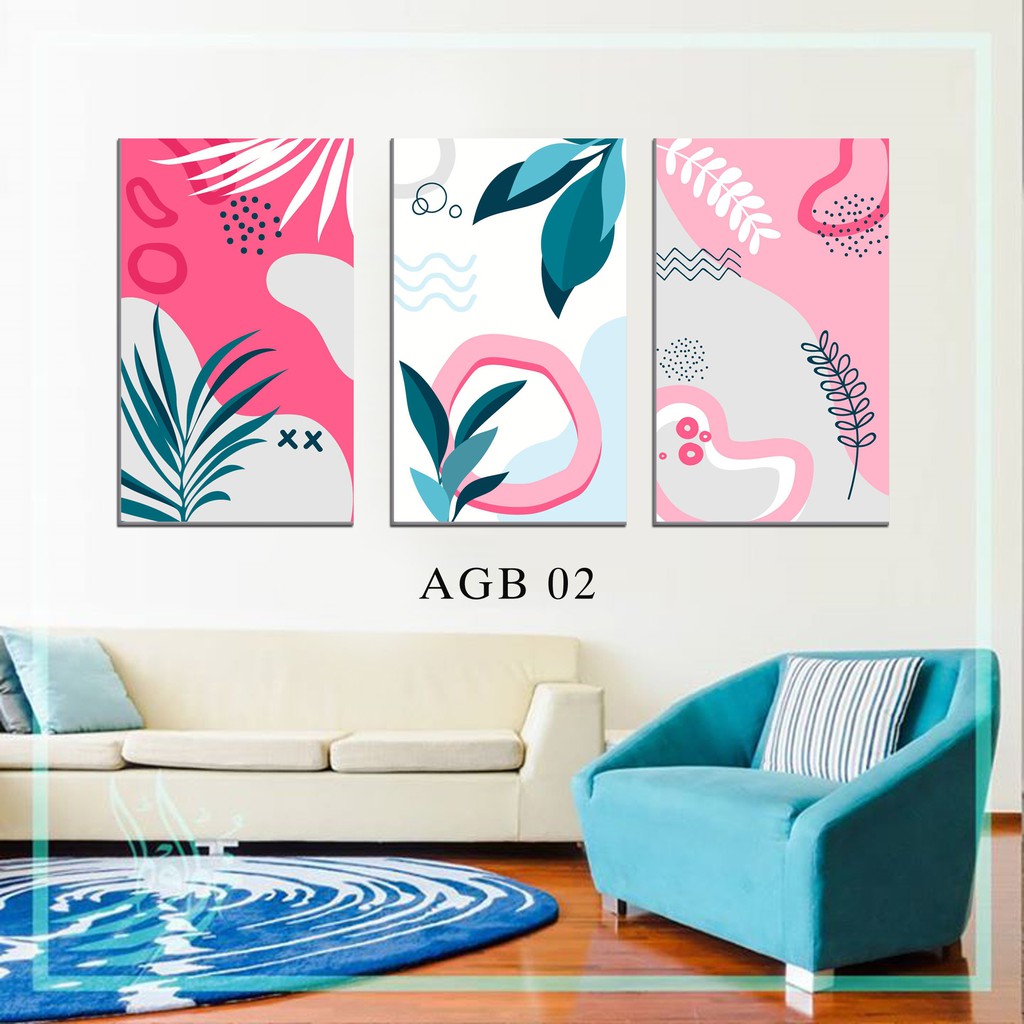 Download POSTER ABSTRAK DEKORASI KAMAR PAJANGAN RUMAH WALLDECOR ...