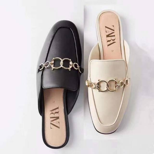 [Free Box] Sepatu Loafer Wanita Kulit Import ZARA 191 Noni_Collection