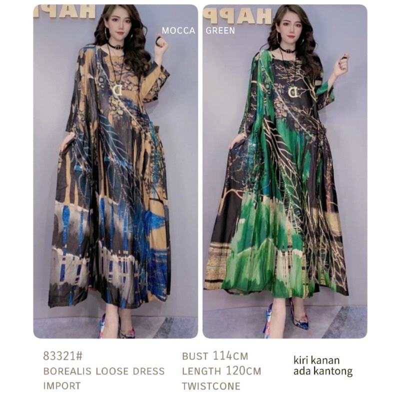 MAXI DRESS IMPORT WANITA ASIA KOREA JEPANG ORIGINAL ZE8