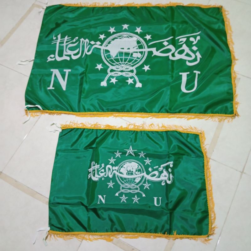 Bendera (pataka) NU Banser Ansor fatayat muslimat rumbai pataka bijian