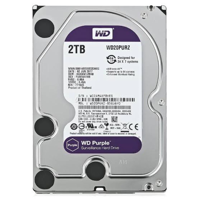 hard disk wd purple 2Tb / hard disk wd purple 2000GB