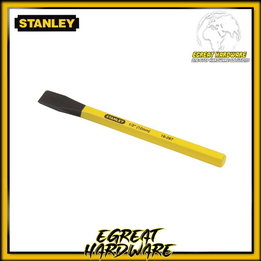 Pahat Beton Stanley Cold Chisel 16287 1/2" X 6 "