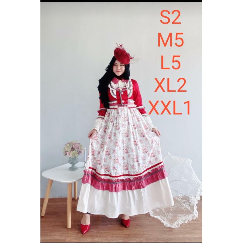 sale ngabisin stok Gamis muslimah esme terbaru size lengkap s,m,l,xl,xxl