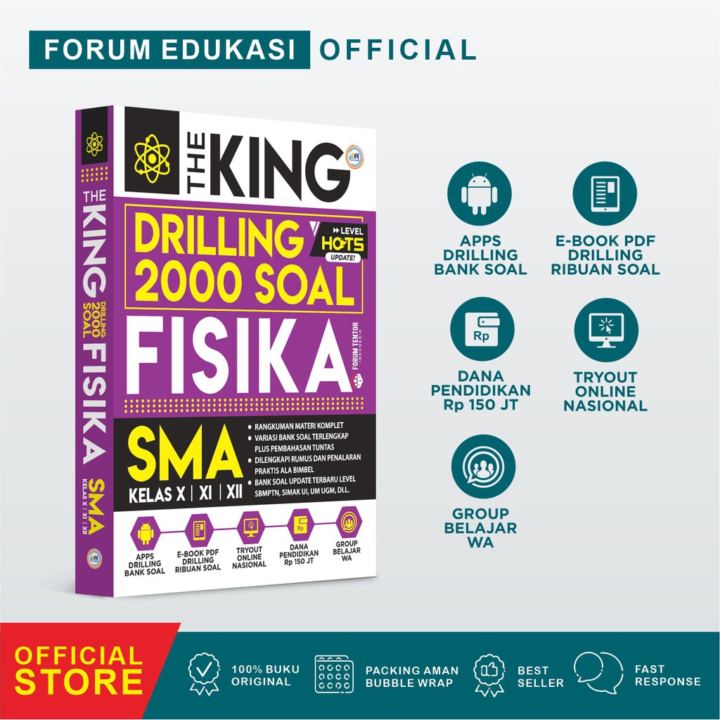 THE KING DRILLING 2000 SOAL MATEMATIKA, BIOLOGI, KIMIA, FISIKA SMA (TERBARU)-FISIKA
