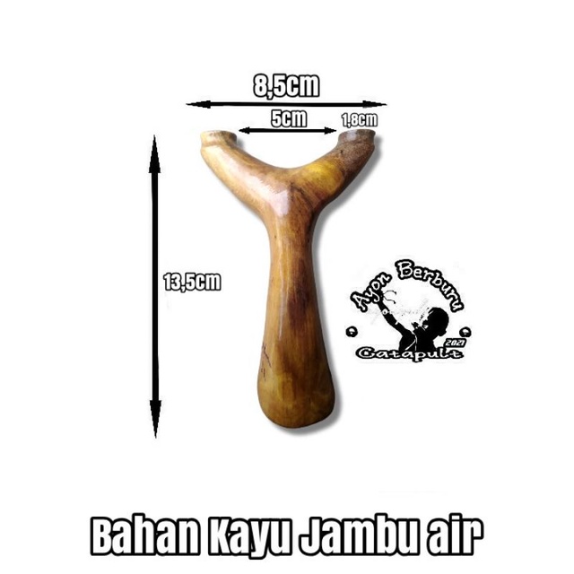 Ketapel OTT dari bahan kayu JAMBU AIR/Ayon Catapult
