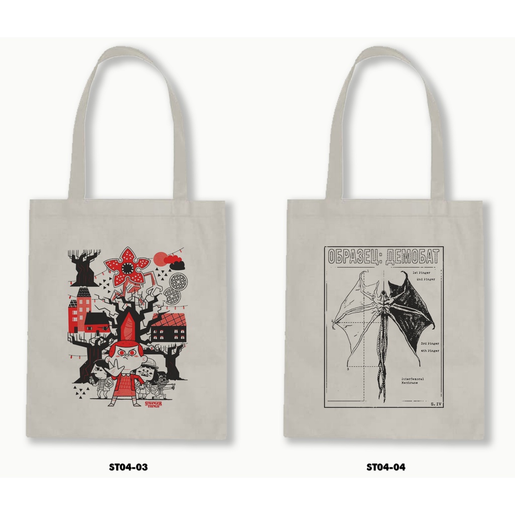 TOTE BAG BLACU - STRANGER THINGS 4 - 03