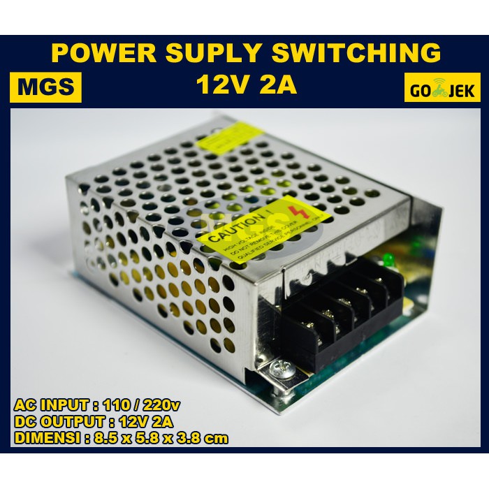 3Pcs Power Supply 12v 2a