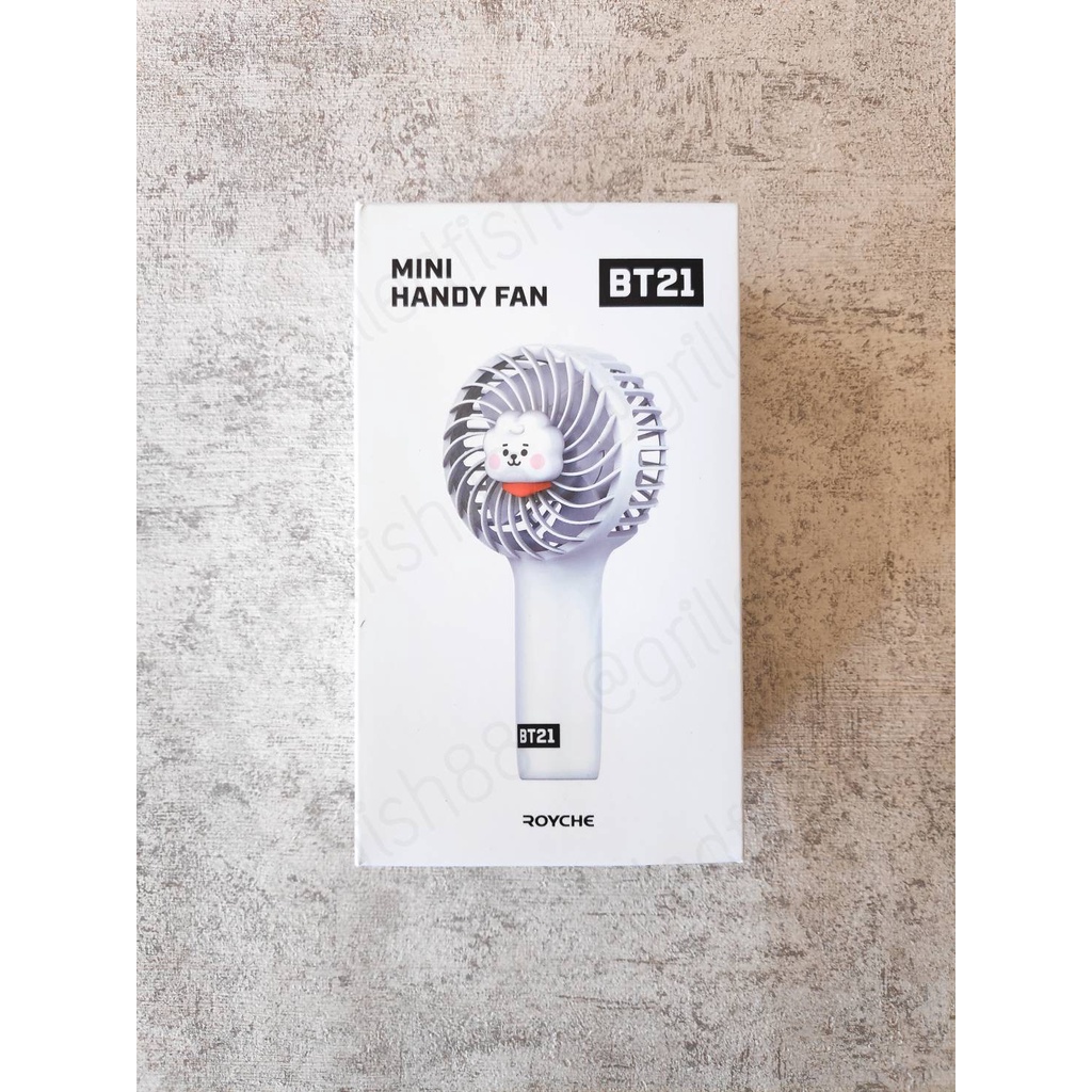 [READY STOCK+] BT21 Baby RJ Mini Handy Fan Portable Kipas | JIN Seokjin BANGTAN BTS