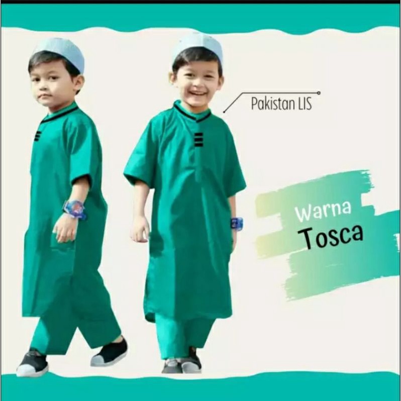 COD/KOKO PAKISTAN ANAK BISA PILIH WARNA/BAJU MUSLIM ANAK 1-10 TAHUN