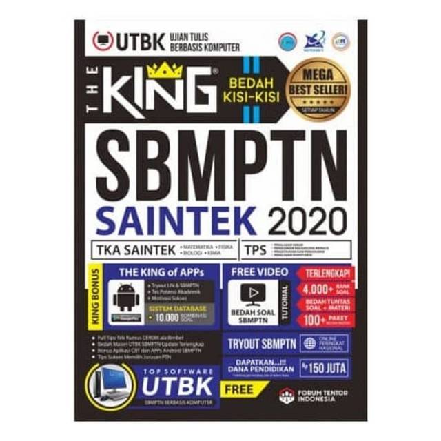 Buku King SBMPTN SAINTEK 2020 BONUS CD UTBK