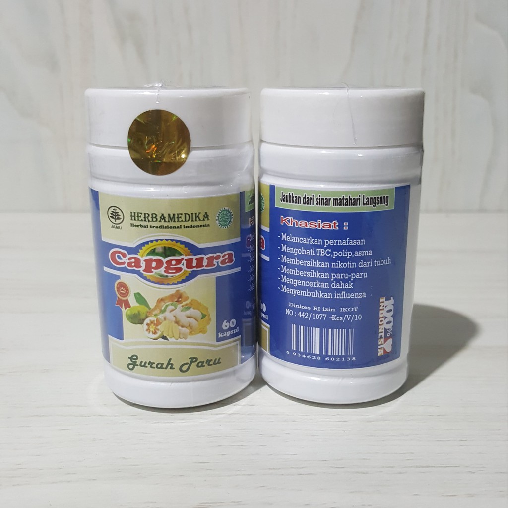 

KAPSUL CAPGURA ISI 60 KAPSUL HERBAMEDIKA