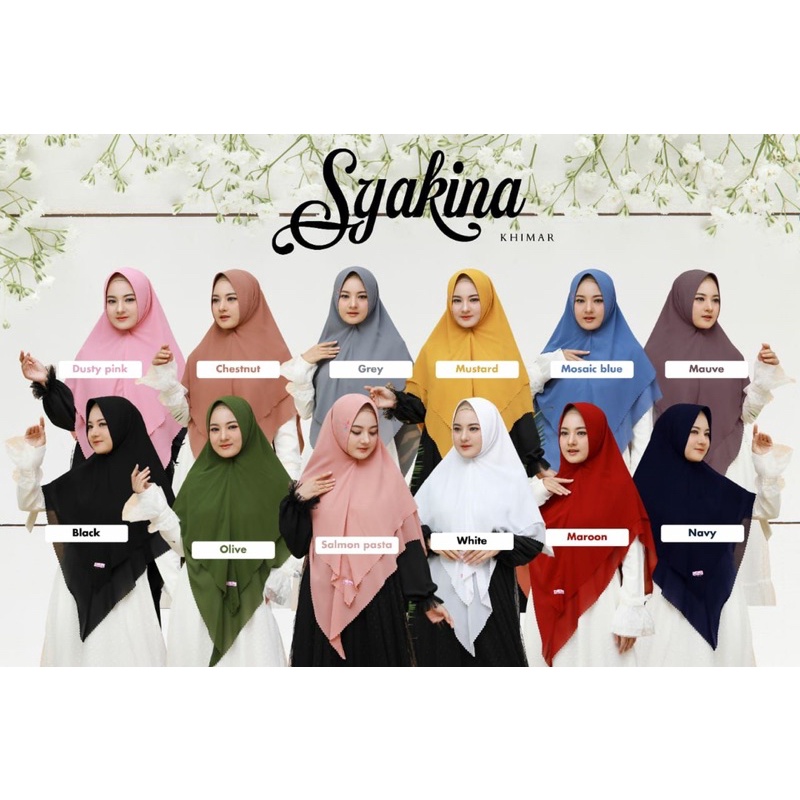 KHIMAR SYAKINA by Linalivia Hijab
