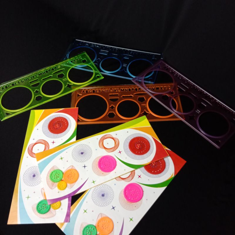 

Penggaris Bulat Spirograf Bunga Murah
