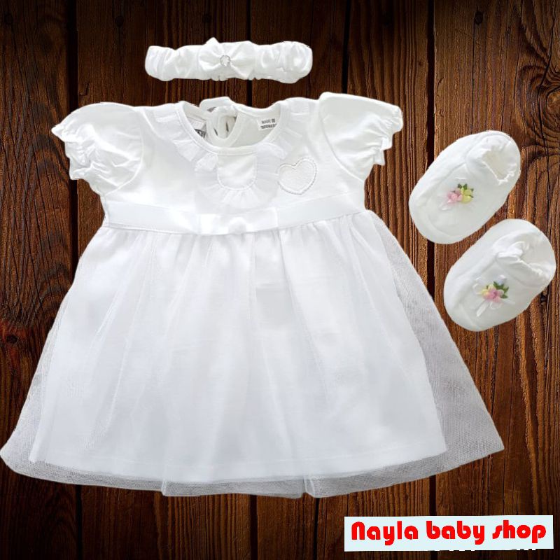 Baju Bayi Perempuan Dress Newborn 0-6 bulan