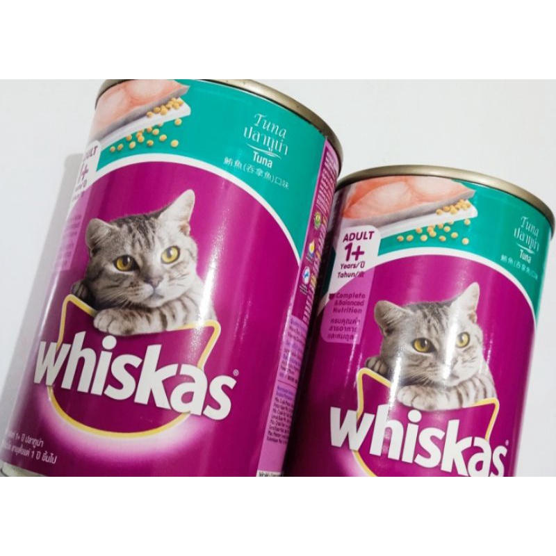 makanan kucing whiskas kaleng tuna 400 gram