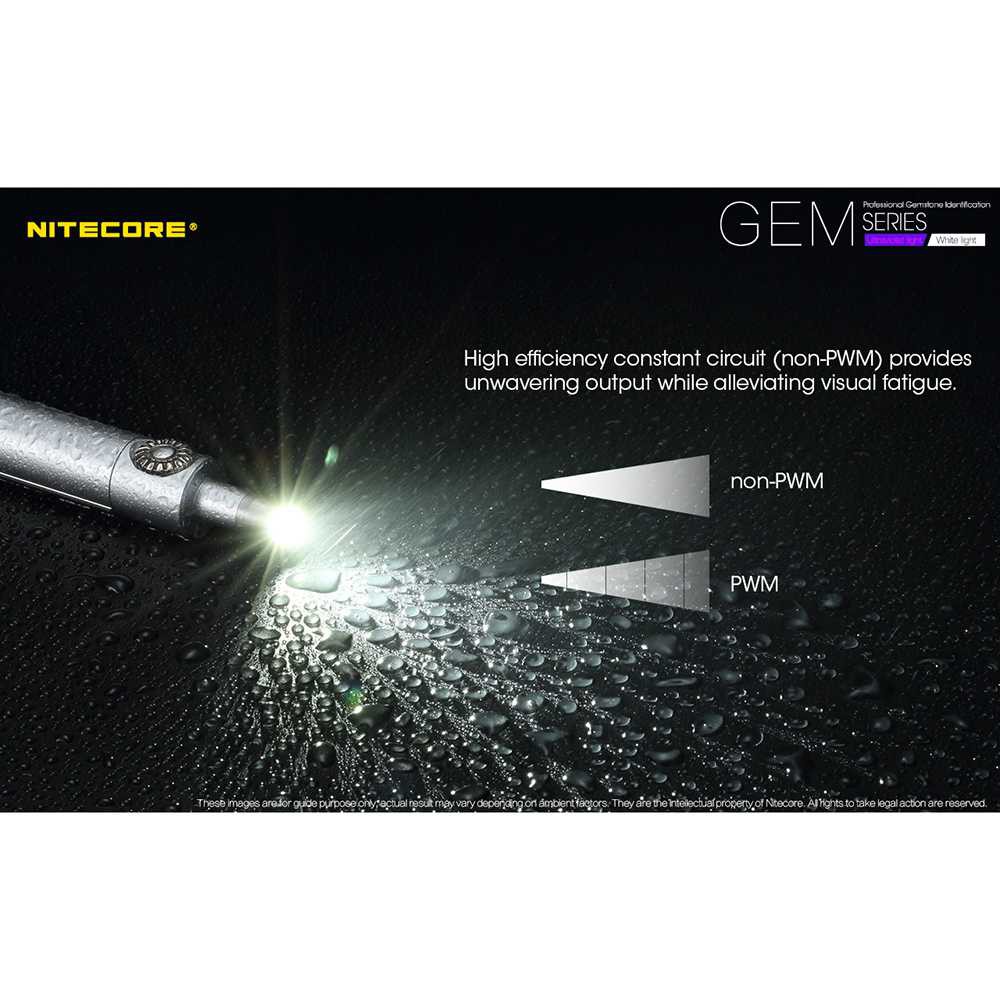 Nitecore GEM8 Senter Indentifikasi Batu Mulia XP-L HI V3 500 Lumens