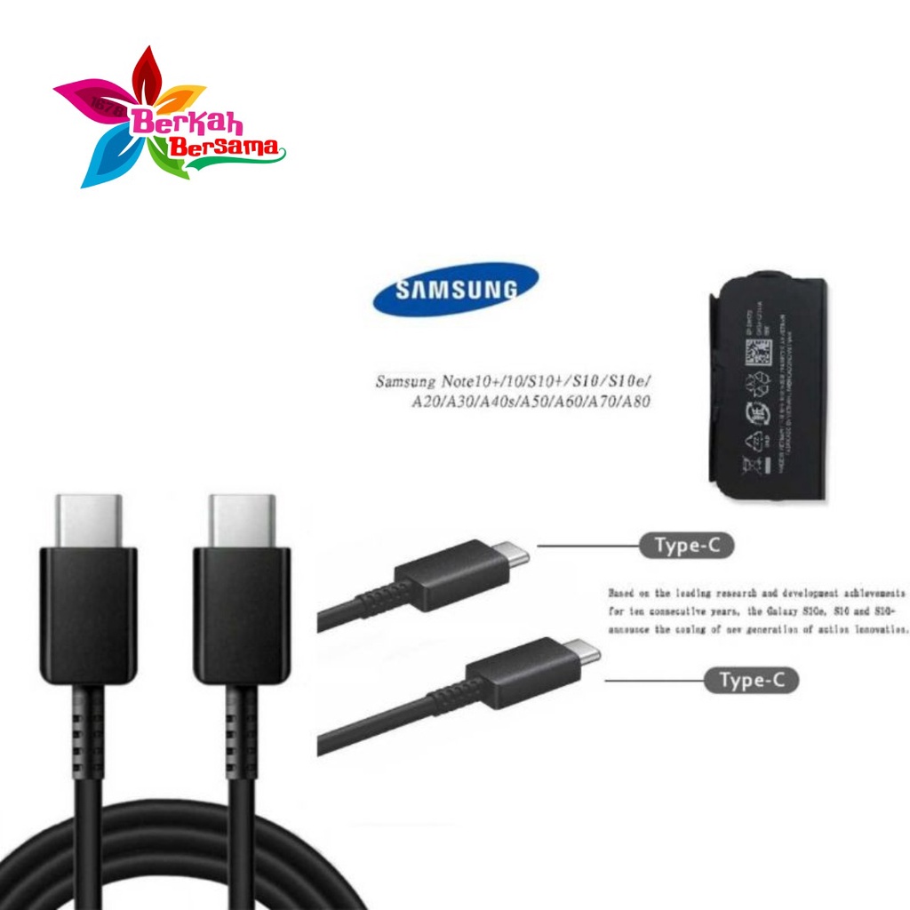 BM043 Kabel cable data Samsung note10 A70s a80 note20 s20 s21 original tipe c To tipeC FastCharging BB5825