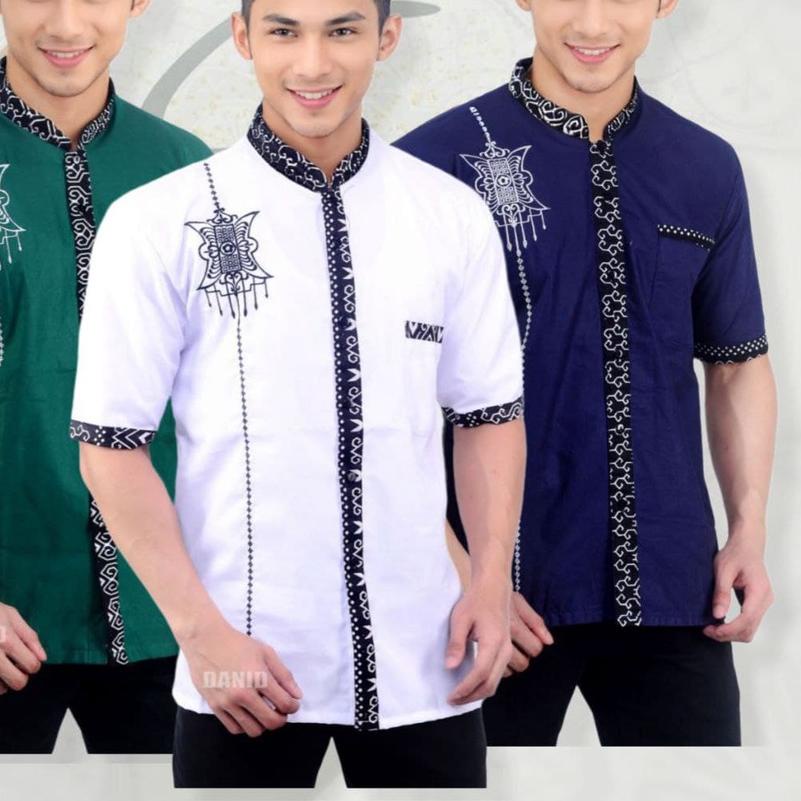 ☑ [PASARTURI] Baju Koko Bordir Batik Pria Dewasa Lengan Panjang | Koko Dewasa Pria | Koko Batik ➳