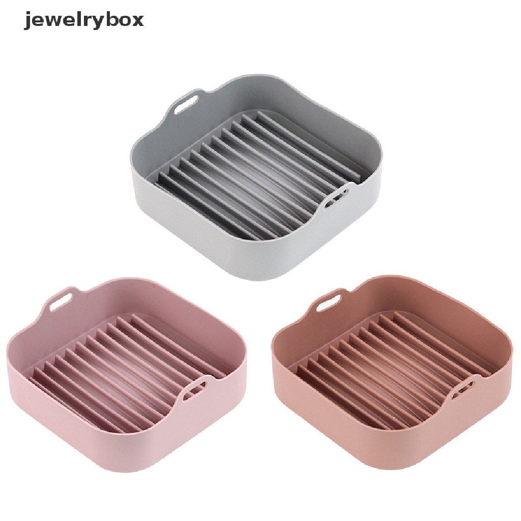 (jewelrybox) Nampan Air Fryer Bahan Silikon Untuk Perlengkapan Dapur