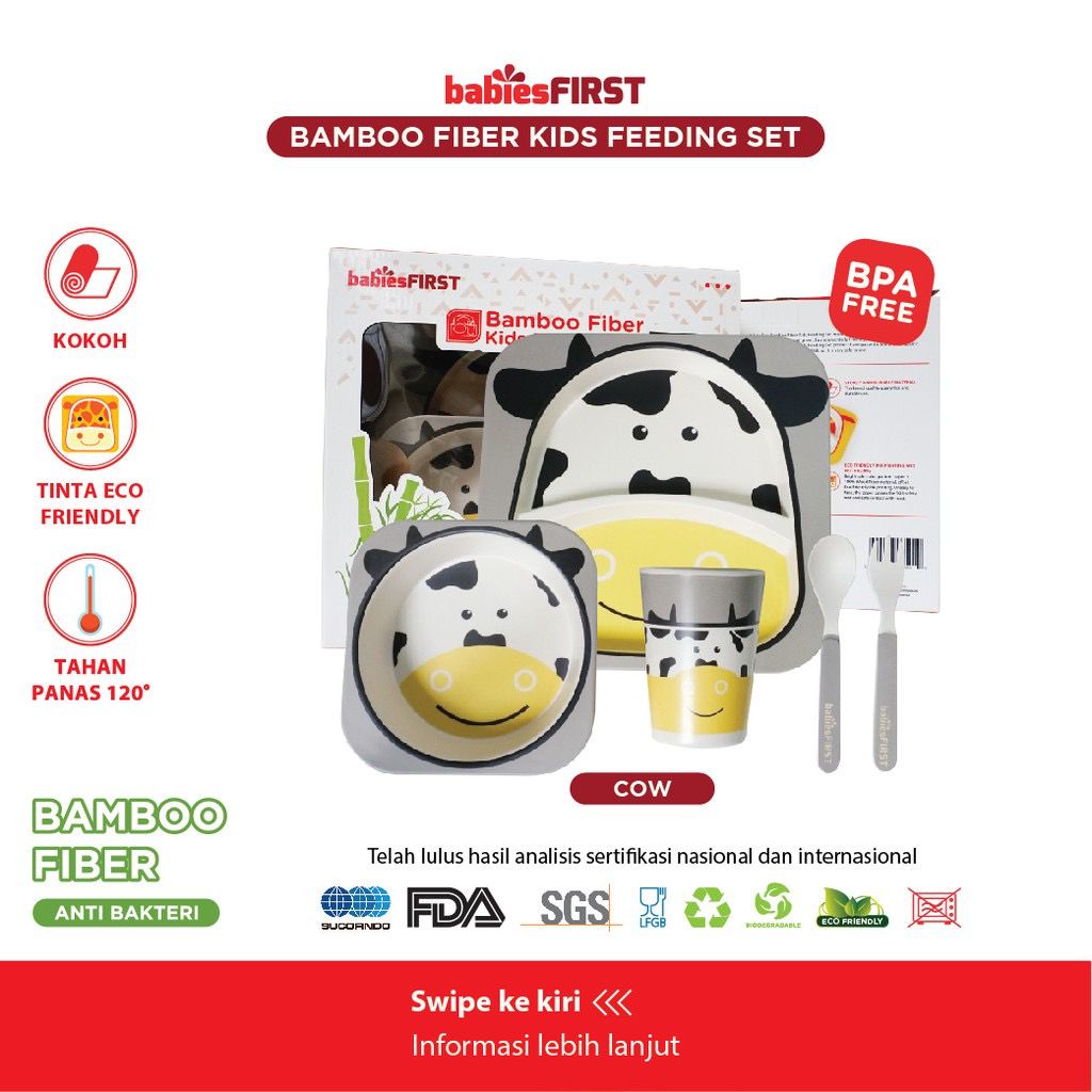 BabiesFirst Feeding Set Animal BF501 - Peralatan Makan Bayi