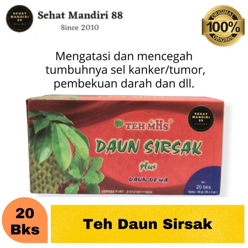 

Teh mHs Daun Sirsak Plus Daun Dewa 20Bag Tea