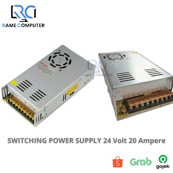 SWITCHING POWER SUPPLY 24V 20A HIGH QUALITY