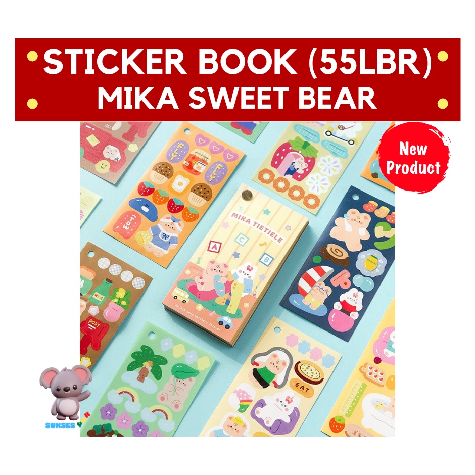 

Buku Stiker / Sticker Book MIKA SWEET BEAR
