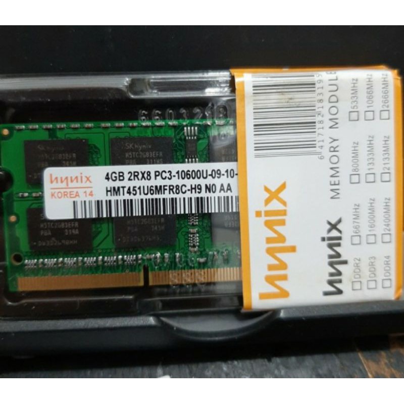 Memori Ram Laptop Notebook hynix Sodimm DDR3 4Gb