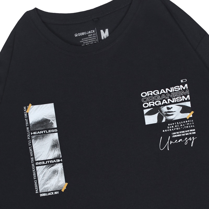 Creneck Dobujack Organism Black | Crewneck Pria Dobujack