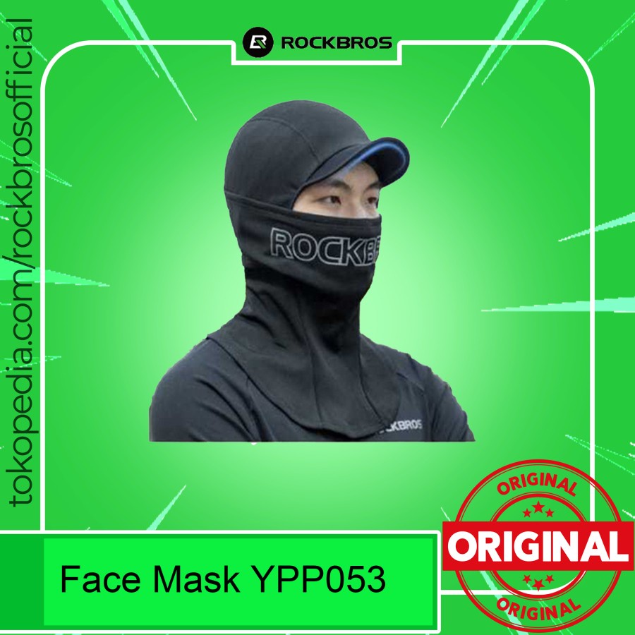 Masker Buff Sepeda YPP053 Hitam Face Cover Mask Sport Balaclava Anti UV Quick Dry