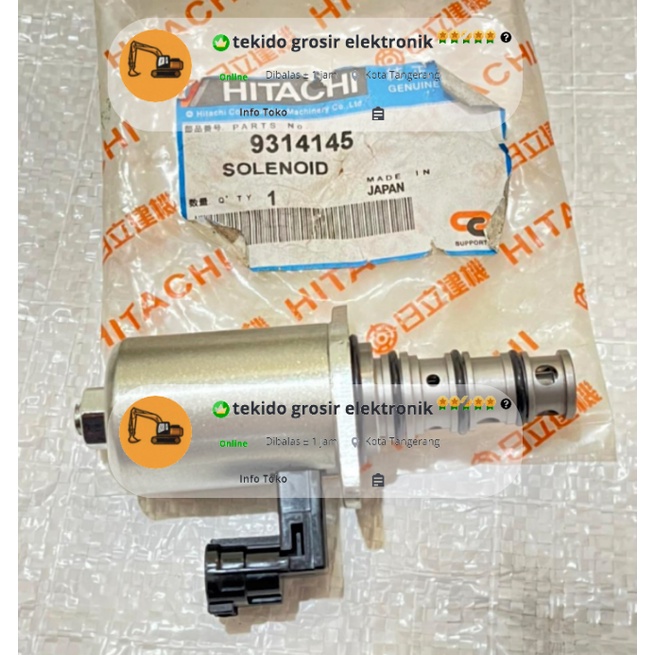 SOLENOID ASSY HITACHI ZXS 200/210 / VALVE SOLENOID 9314145