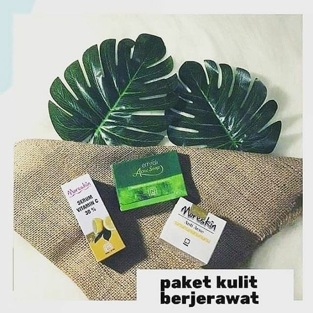 Paket Jerawat Dan Serum Moreskin Nasa / XACNE+EAAFS+SERUM VITC / Produk Original Nasa