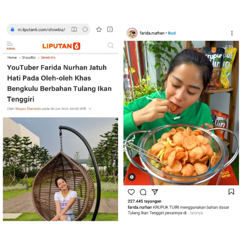(KERUPUK KALSIUM) TULANG IKAN TENGGIRI / RASA JAGUNG KEJU ( CHEESE CORN ) / Netto 70g
