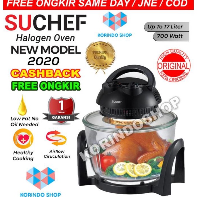 SUCHEF Halogen 'Air Fryer' Oven 7 In 1 stok melimpah