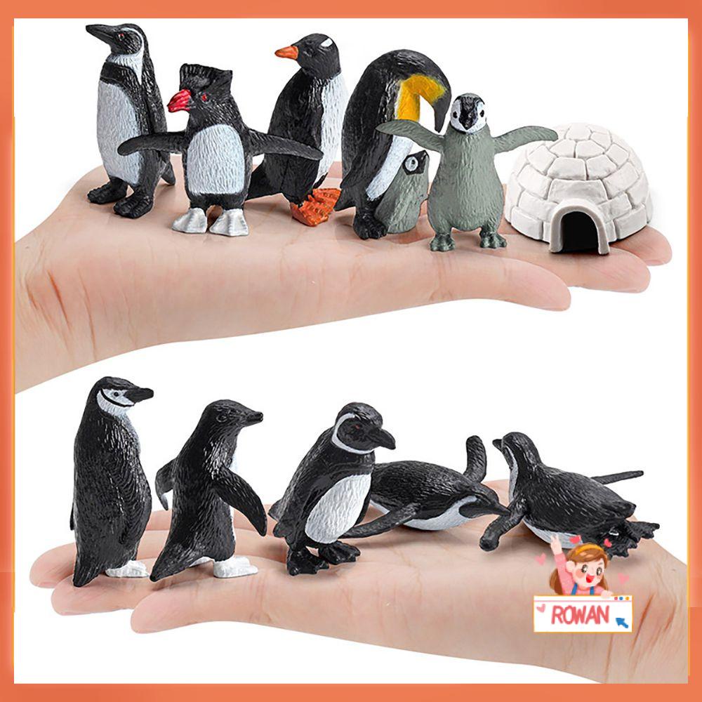 R-flower 11PCS / Set Mainan Miniatur Pinguin Untuk Dekorasi Taman Mini / Lansekap Mikro