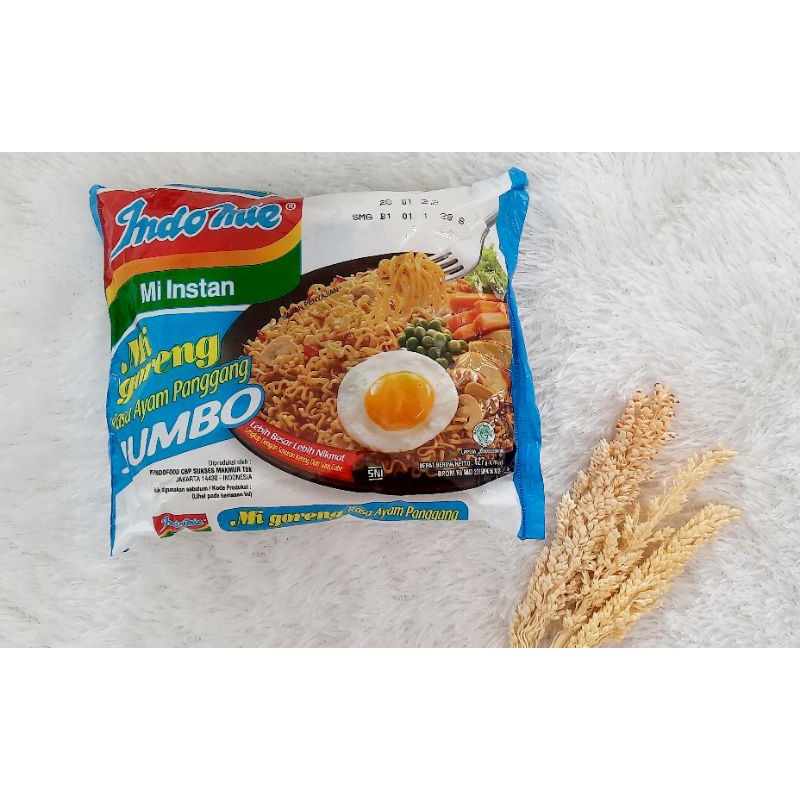 Indomie mie goreng rasa ayam panggang jumbo / indomie mie goreng original jumbo 127 gr